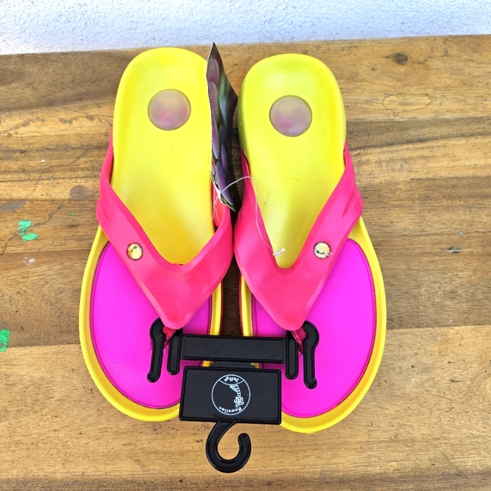 Hawaiian Jellys Ultra Comfort Mango  Unisex  Sandals Women's Size 8 - Picture 12 of 15